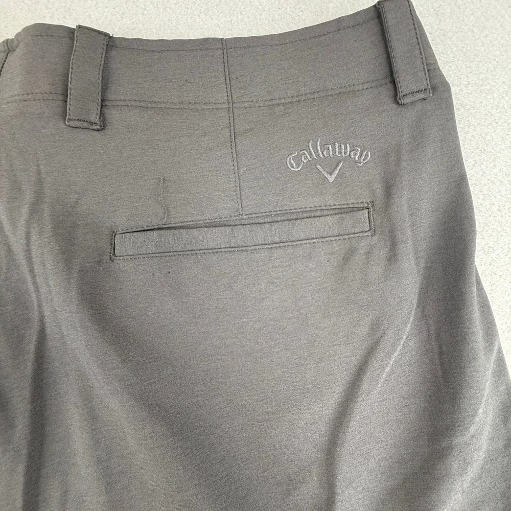 Callaway Golf Shorts Mens 36 Grey Performance Stretch Flat Front CGBSE0T7